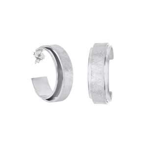 ARO 27X10MM RAYADO PLATEADO