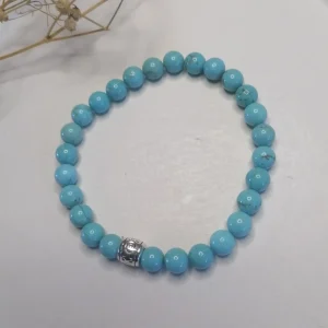 ST014 | Pulsera perlas piedras naturales Turquesa