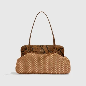 Maxi Constanza Rafia Beige