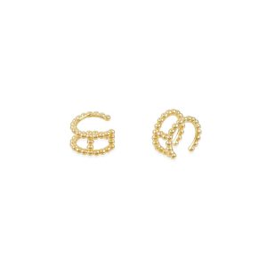 Earcuff bolitas doble