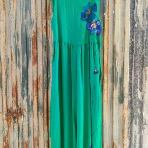 Peto Kuki Verde Flor Azul